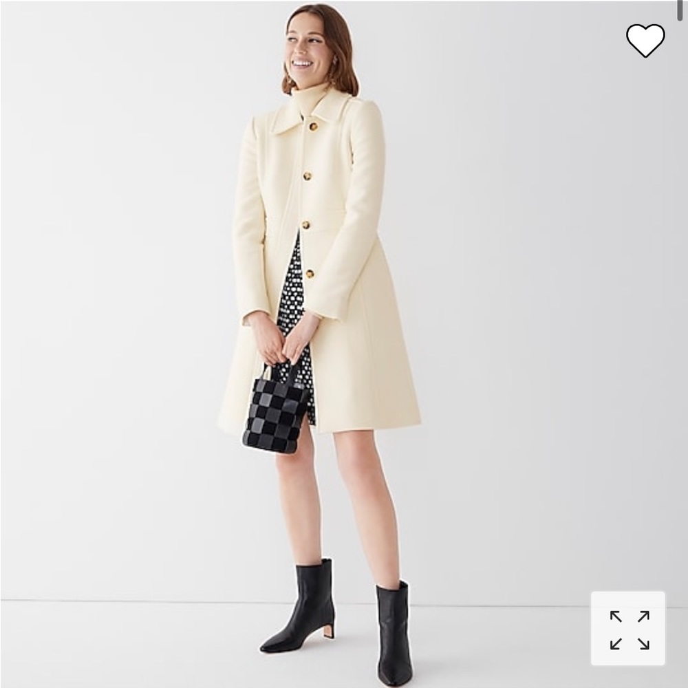 Lady Coat with Thinsulate - J.Crew - Size 10 - Cream